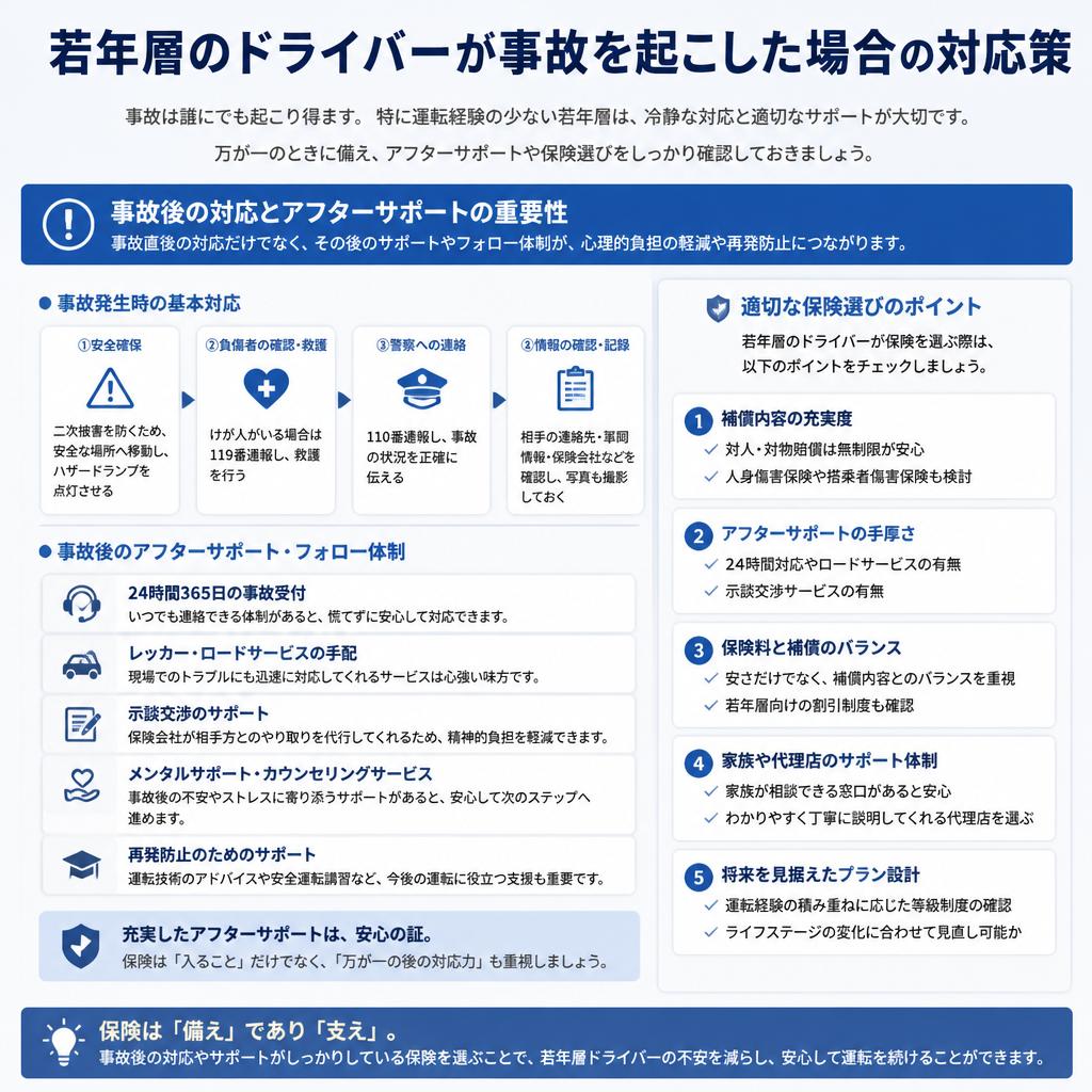 事故対応がカギ！若い運転手のリスク管理
