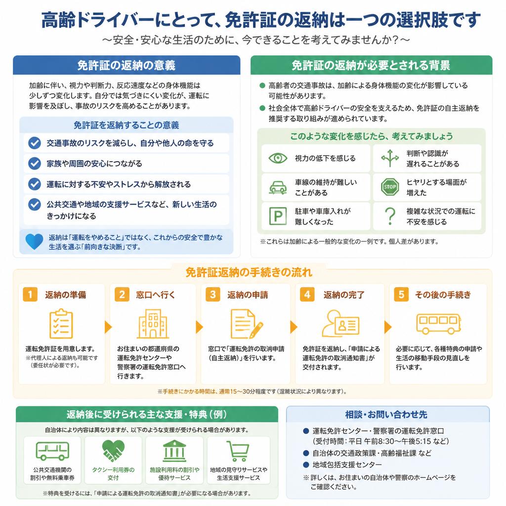 免許証返納の意義と必要性