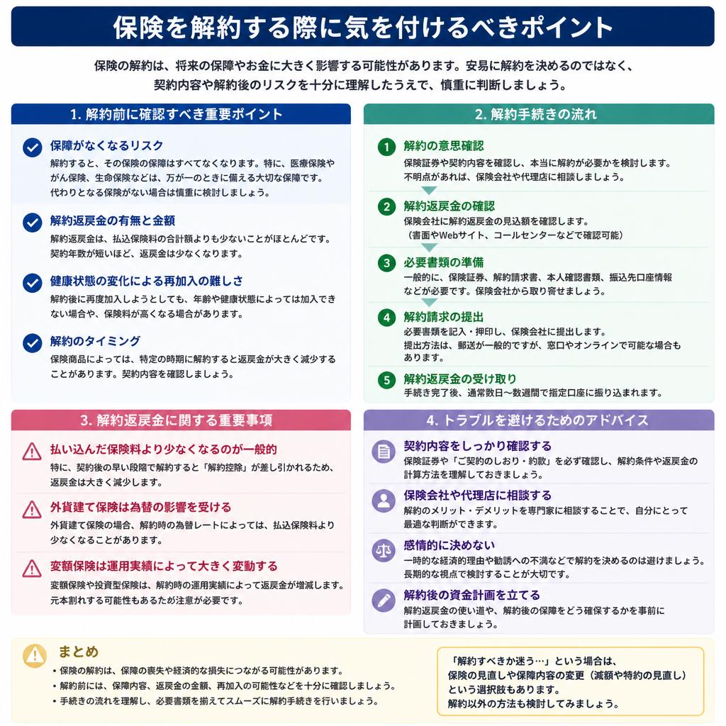 解約時の注意点
