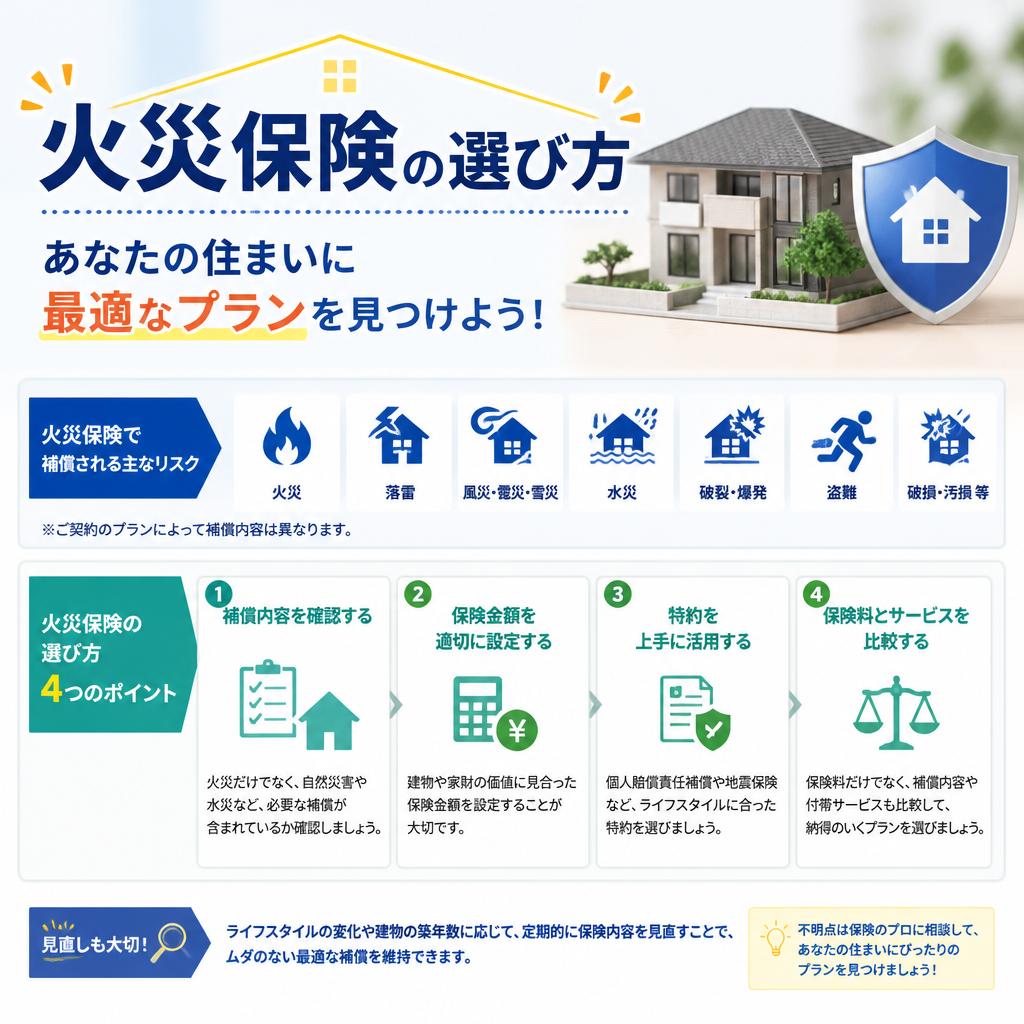 火災保険の選び方、あなたの住まいに最適なプランを見つけよう！