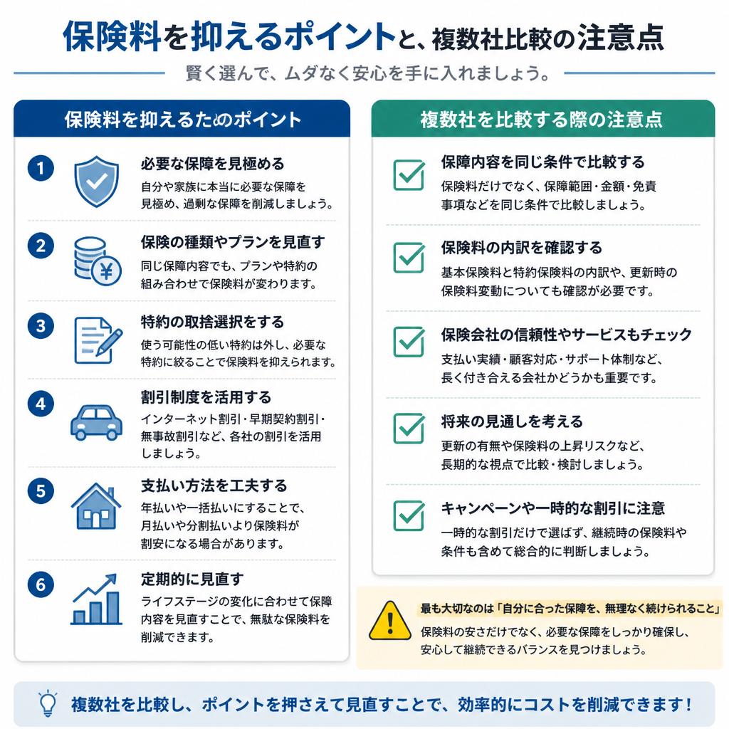 保険料を抑えるためのテクニック