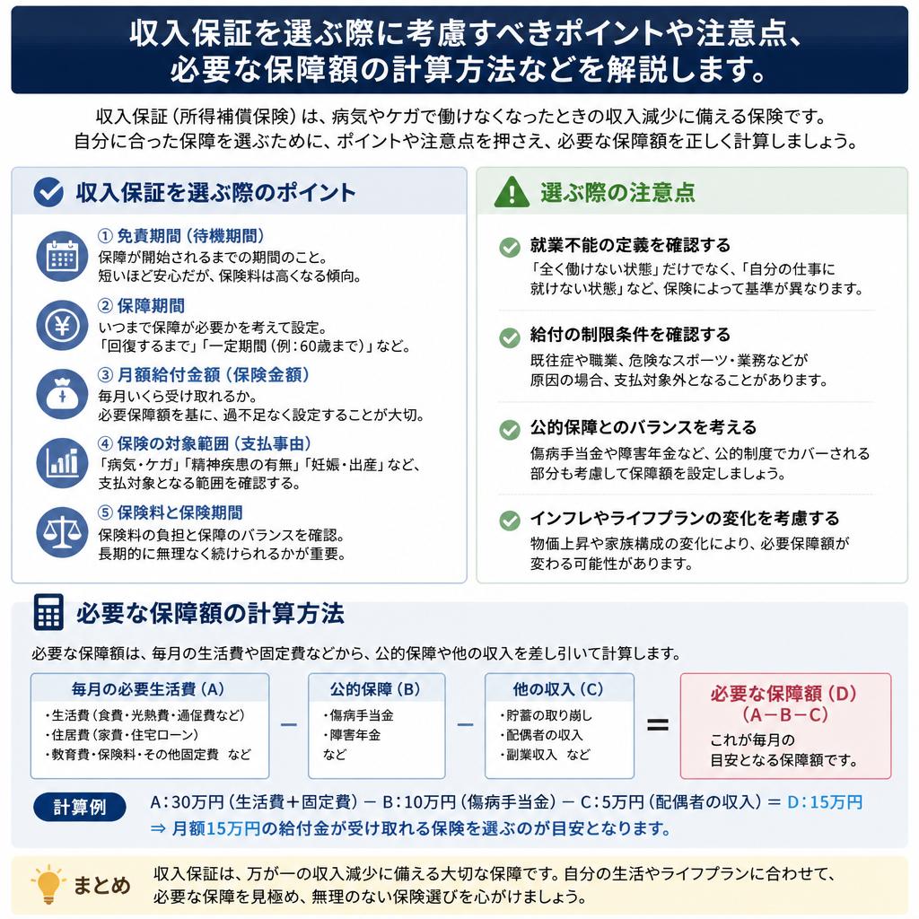 5. 収入保証の選び方とポイント
