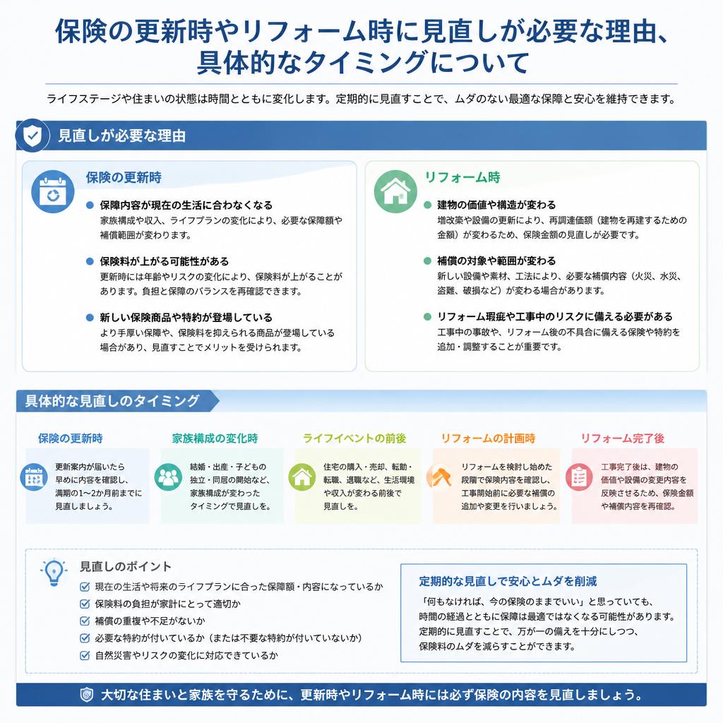 見直しのタイミングとは？