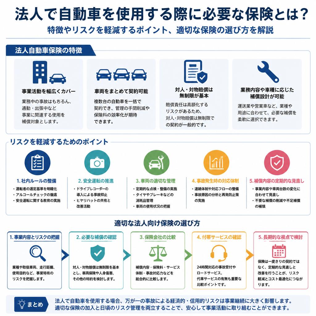 法人向け自動車保険の重要性