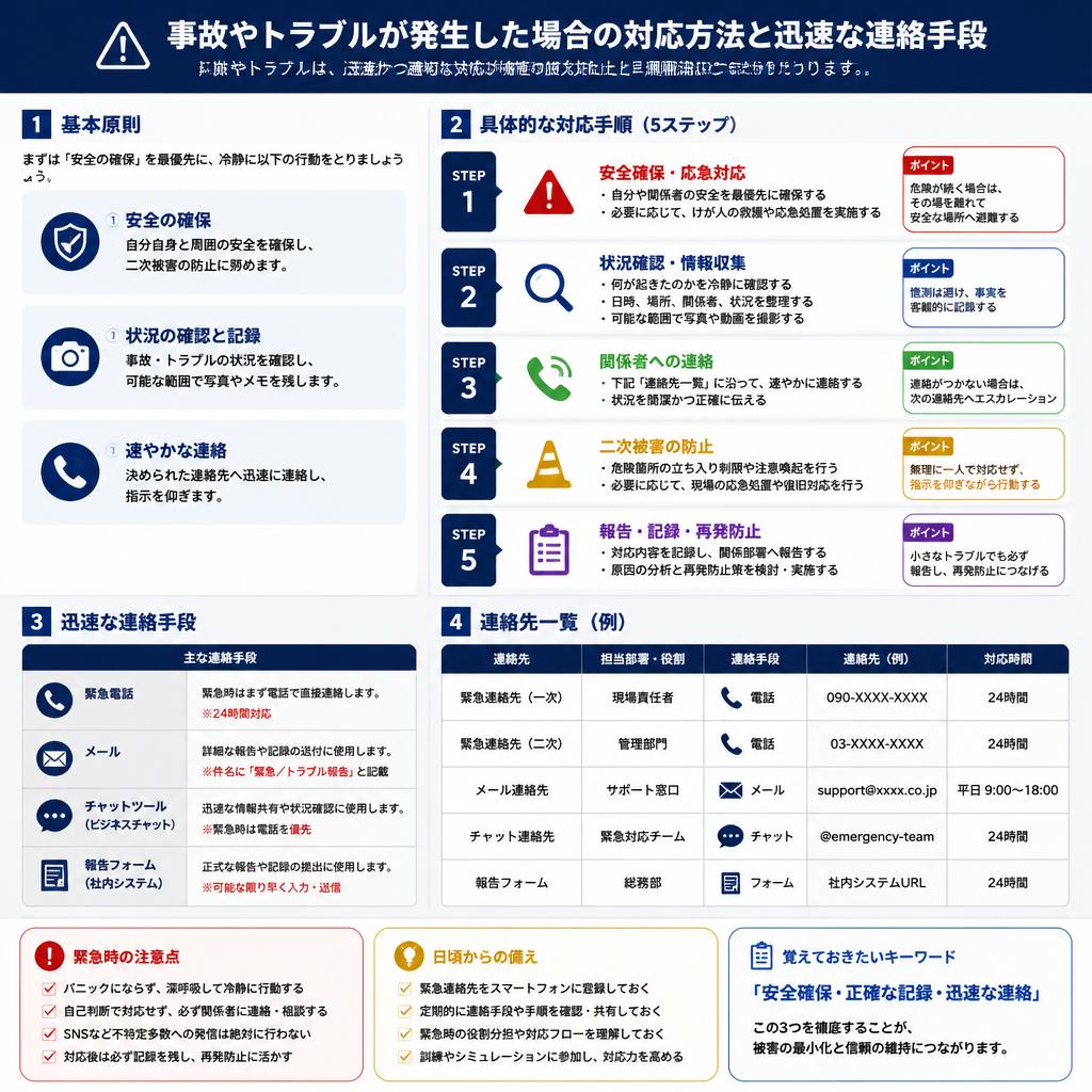 5. 事故発生時の対応方法