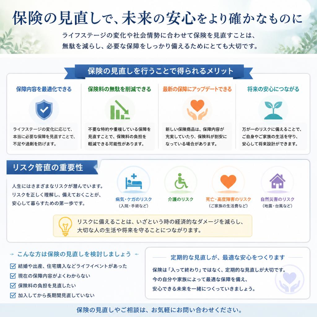 保険の見直しがもたらす安心